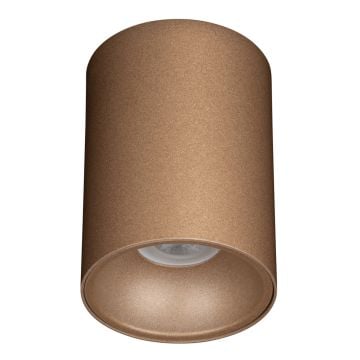 goldX ZE830-BR 10x14 cm Bronz Sıva Üstü Silindir Spot Kasası (GU10 Duylu)