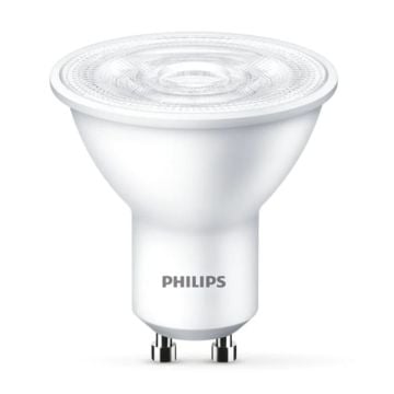PHILIPS 4.7 Watt GU10 Duylu Mercekli LED LED Ampul - Ilık Beyaz (4000K)