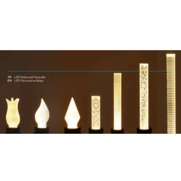 ACK AB49-20120 3.5 Watt Dekoratif LED Ampul - Amber (2200K) - E27 Duylu