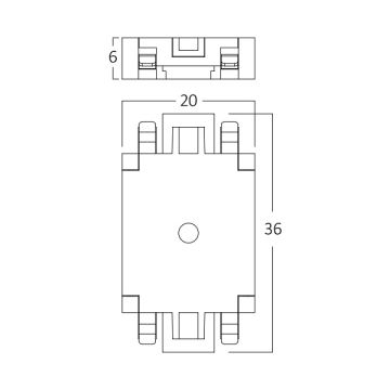 Braytron BY41-80011 Ultra Slim Sıva Altı/Üstü Magnet Ray Ara Bağlantı Aparatı