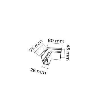 MOLLED MOL6008 Yaylı Magnet Ray Sıva Altı L Dönüş Aparatı (Tavan)