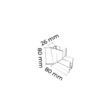 MOLLED MOL6006 Magnet Ray Sıva Üstü L Dönüş Aparatı (Duvar)