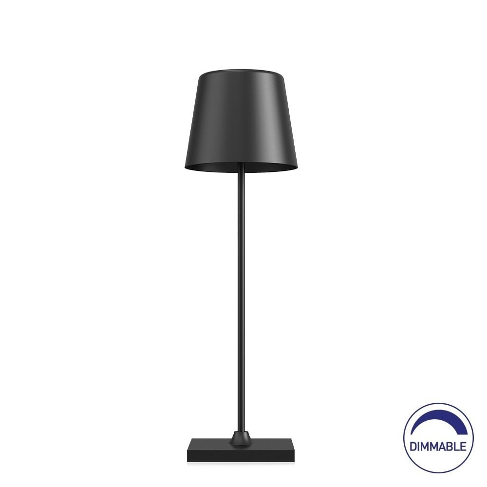 Braytron BK06-00081 Siyah 3 Watt LED Masa Lambası - 3 Işık Renkli (Beyaz + Ilık Beyaz + Gün Işığı)