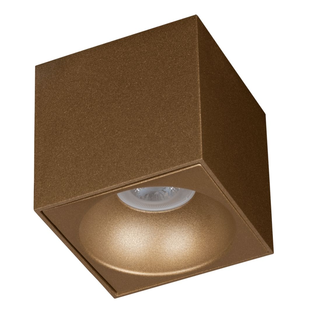 goldX ZE832-1-G 10x10x10 cm Gold Sıva Üstü Spot Kasası (GU10 Duylu)