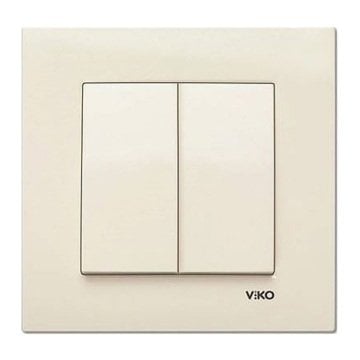 VİKO Novella/Trenda 92605802-D Dual Anahtar Düğmesi [Krem]
