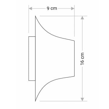 CATA CT-5426 Siyah-Gold Çift Yönlü Aplik