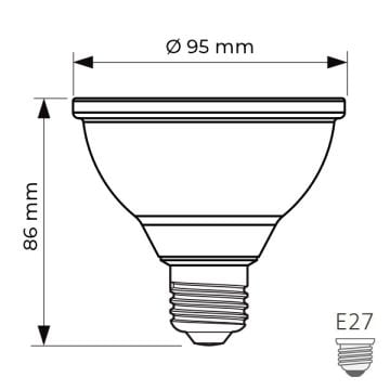 PHILIPS 9.5 Watt Torch LED Ampul - Gün Işığı (3000K)