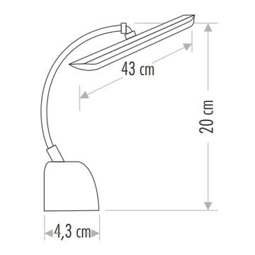 CATA CT-5244 Mandarin 10 Watt 43 cm Siyah LED Tablo Apliği