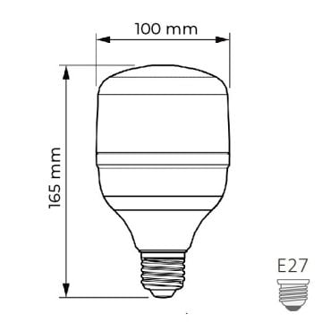PHILIPS 30 Watt Torch LED Ampul- Ilık Beyaz (4000K)