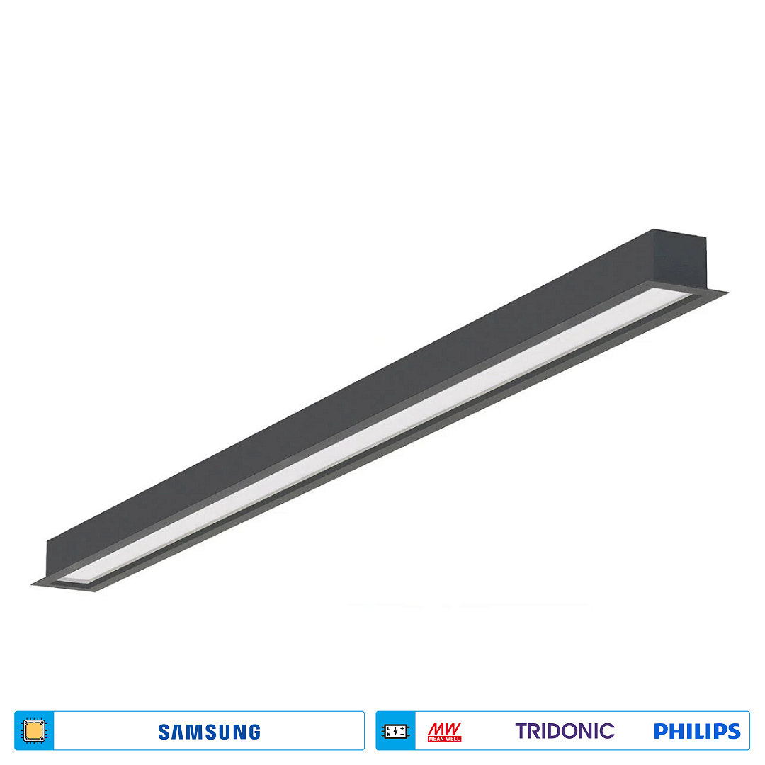 ACK AL03-22911 66 Watt 101 cm Sıva Altı Lineer Armatür - SAMSUNG/OSRAM LED & OSRAM/PHILIPS/LIFUD Driver - Ilık Beyaz (4000K)