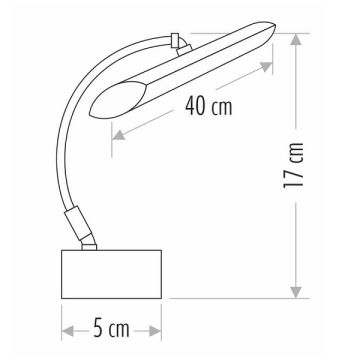 CATA CT-5206 Flamingo 6 Watt 40 cm Beyaz LED Tablo Apliği - Beyaz Işık (6400K)