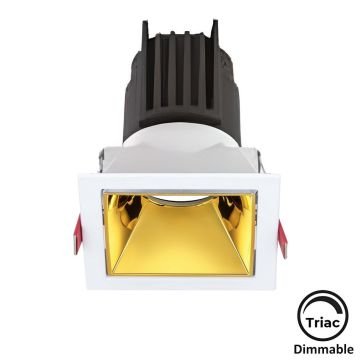 MOLLED MOL4157M Triac Dimli 8 Watt Beyaz-Gold Sıva Altı Kare LED Spot (SAMSUNG/OSRAM/PHILIPS LED & EAGLERISE/PHILIPS/LIFUD Driver)