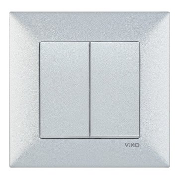 VİKO 92605002-I Impulse Komütatör Düğmesi [Gümüş]