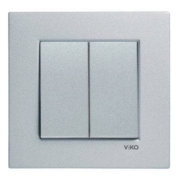 VİKO Novella/Trenda 92605002-I Impulse Komütatör Düğmesi [Gümüş]