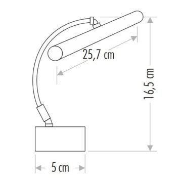 CATA CT-5205 Flamingo 4 Watt 26 cm Beyaz LED Tablo Apliği