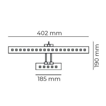 DÜNYA LED HS603 Anahtarlı 7 Watt 40 cm Krom LED Tablo Apliği