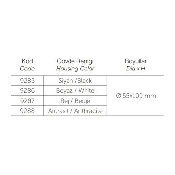 inoled 9285 Ray Spot Kasası - GU10 Duylu