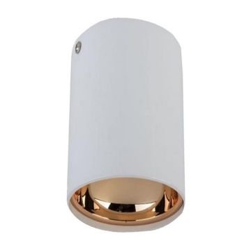 K2 GLOBAL KDA916 7.5x10 cm Beyaz-Rose Gold Sıva Üstü Silindir Spot Kasası