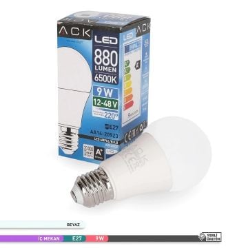 ACK AA14-20923 12-48 Volt 9 Watt LED Ampul - Beyaz Işık (6500K)