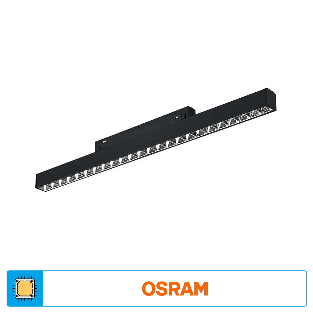 FORLIFE FL-5514S 24 Watt 44 cm Pro Seri Krom Lensli OSRAM LED Magnet Armatür