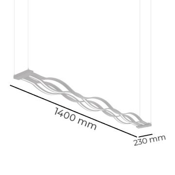 DÜNYA LED HS2104 180 Watt 140 cm Masa Üstü LED Avize (OSRAM LED & TRIDONIC Driver)