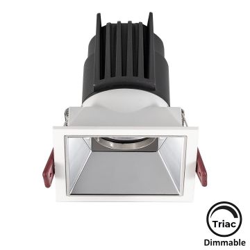 MOLLED MOL4148M Triac Dimli 12 Watt Beyaz-Krom Sıva Altı Kare LED Spot (SAMSUNG/OSRAM/PHILIPS LED & EAGLERISE/PHILIPS/LIFUD Driver)