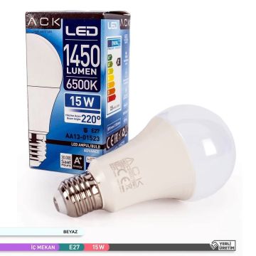 ACK AA13-01523 15 Watt LED Ampul - SAMSUNG LED - Beyaz Işık (6500K)