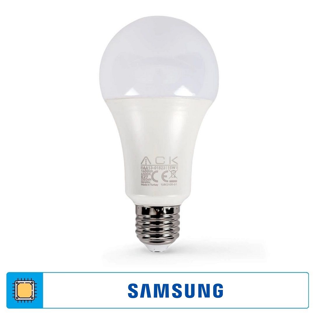 ACK AA13-01523 15 Watt LED Ampul - SAMSUNG LED - Beyaz Işık (6500K)