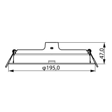 PHILIPS 20 Watt Sıva Altı Yuvarlak LED Panel - Gün Işığı (3000K)