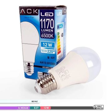 ACK AA13-01223 12 Watt LED Ampul - SAMSUNG LED - Beyaz Işık (6500K)