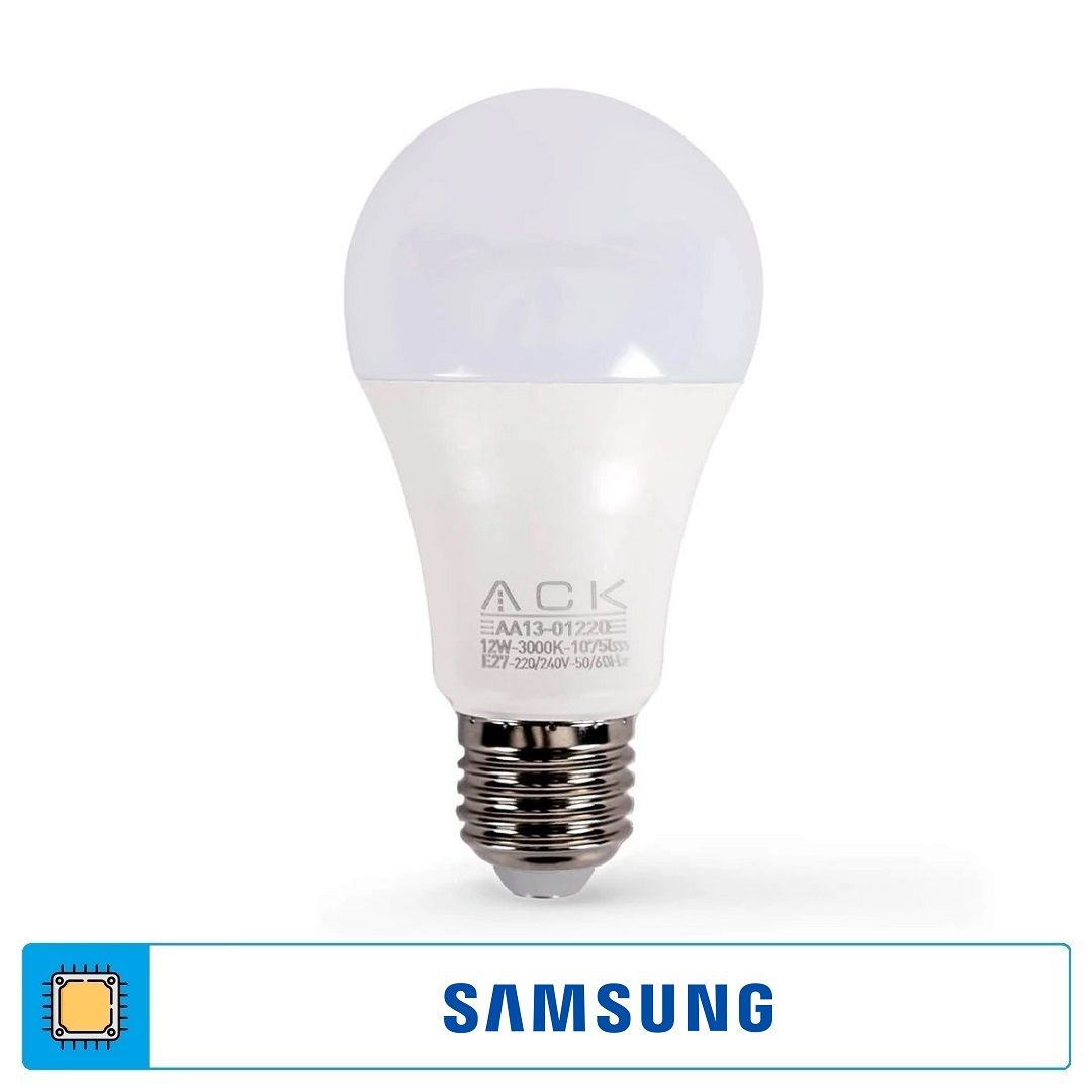 ACK AA13-01221 12 Watt LED Ampul - SAMSUNG LED - Ilık Beyaz (4000K)