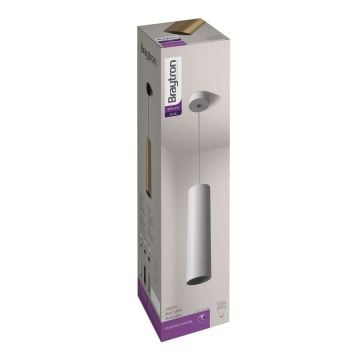 Braytron SBH04-00400 6x25 cm Beyaz Boru Sarkıt Avize - GU10 Duylu