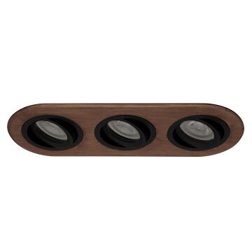 goldX ZE809-BE 12 Watt Bakır Eskitme Sıva Altı Üçlü Oval LED Spot (SAMSUNG LED & EAGLERISE Driver)