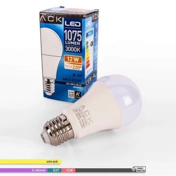 ACK AA13-01220 12 Watt LED Ampul - SAMSUNG LED - Beyaz Işık (6500K)