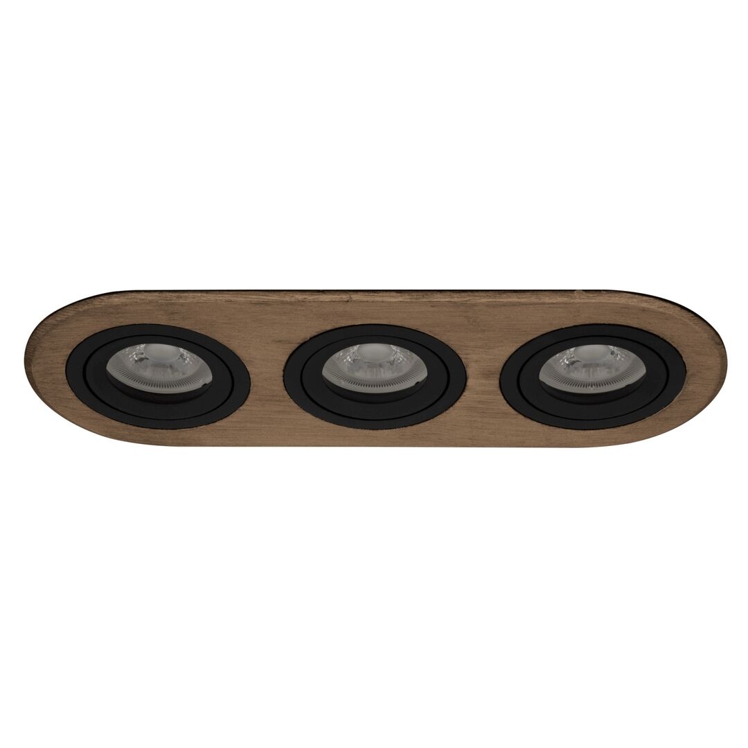 goldX ZE809-BRE 12 Watt Bronz Eskitme Sıva Altı Üçlü Oval LED Spot (SAMSUNG LED & EAGLERISE Driver)
