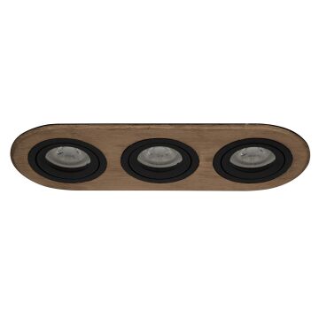 goldX ZE809-BRE 12 Watt Bronz Eskitme Sıva Altı Üçlü Oval LED Spot (SAMSUNG LED & EAGLERISE Driver)