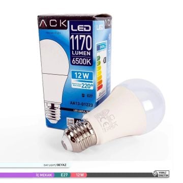 ACK AA13-01123 11 Watt LED Ampul - Beyaz Işık (6500K)