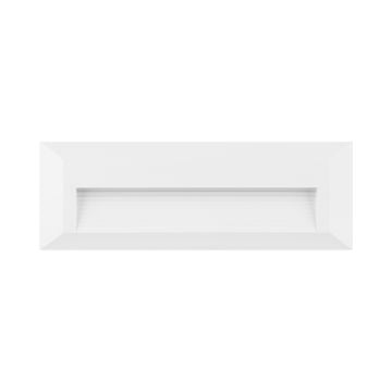 Braytron BG38-01980 3 Watt Sıva Üstü Dikdörtgen Dış Mekan LED Merdiven Armatürü - Beyaz PC Gövde - 3 Işık Renkli (Beyaz + Ilık Beyaz + Gün Işığı)