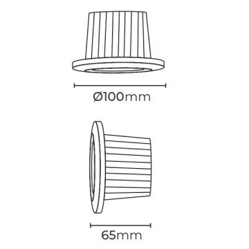 MOLLED MOL111Y 18 Watt Siyah/Beyaz Kasa SAMSUNG/OSRAM LED AR111 Ampul