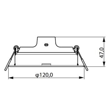 PHILIPS 7.5 Watt Sıva Altı Yuvarlak LED Panel - Ilık Beyaz (4000K)