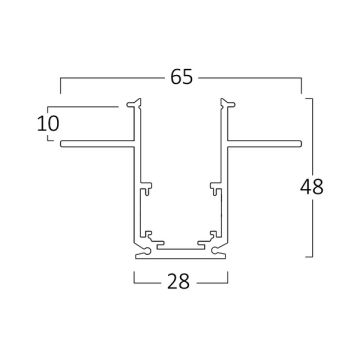 Braytron BY41-00121 2 Metre Trimless Sıva Altı Magnet Ray