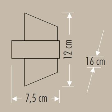 CATA CT-7044 GOZO 12 Watt Dış Mekan LED Aplik - Gün Işığı (3200K)