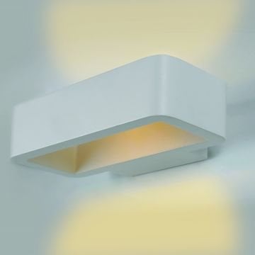 MOLLED MOL8010 5 Watt Beyaz Çift Yönlü Dış Mekan LED Aplik - Metal Gövde - Gün Işığı (3000K)