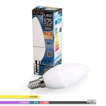 ACK AA09-00710 7 Watt LED Mum Ampul - Gün Işığı (3000K)