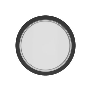 Braytron BG38-01001 15 Watt Siyah Kasa Yuvarlak Dış Mekan LED Aplik - Gün Işığı (3000K)