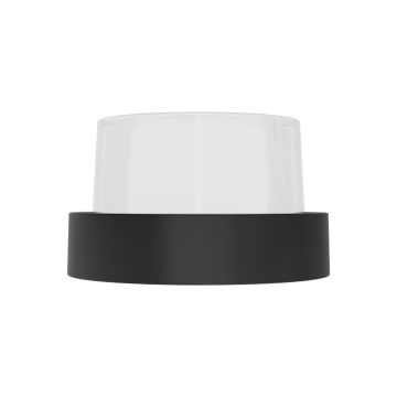 Braytron BG38-01001 15 Watt Siyah Kasa Yuvarlak Dış Mekan LED Aplik - Gün Işığı (3000K)