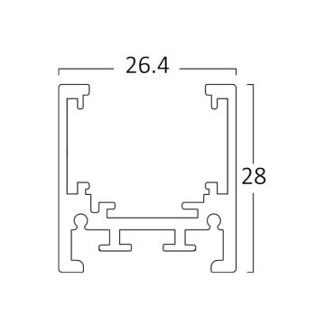 Braytron BY41-00321 2 Metre Sıva Üstü İnce Magnet Ray