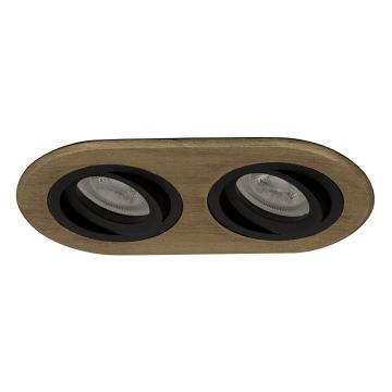 goldX ZE808-PE 2x12 Watt Prinç Eskitme Sıva Altı İkili Oval LED Spot (SAMSUNG LED & EAGLERISE Driver)