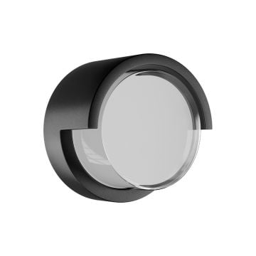 Braytron BG38-01011 15 Watt Siyah Kasa Yuvarlak Dış Mekan LED Aplik - Ilık Beyaz (4000K)