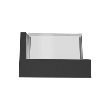 Braytron BG38-01111 15 Watt Siyah Kasa Kare Dış Mekan LED Aplik - Ilık Beyaz (4000K)